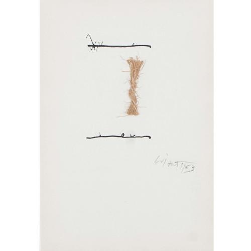 MODEST CUIXART i TÀPIES (1925-2007). "COMPOSICIÓN CON CUERD