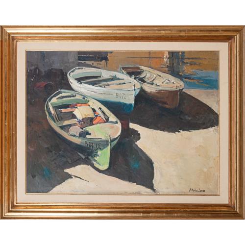 JOSEP MARTÍNEZ LOZANO (1923-2006). "BARCAS".