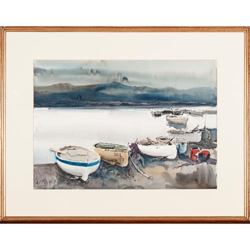 JOSEP MARTÍNEZ LOZANO (1923-2006). "BARCAS".