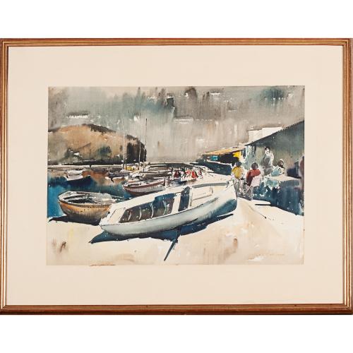 JOSEP MARTÍNEZ LOZANO (1923-2006). "BARCAS".