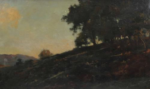 ENRIC GALWEY (1864-1931). "TWILIGHT LANDSCAPE".