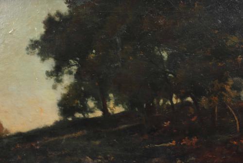 ENRIC GALWEY (1864-1931). "TWILIGHT LANDSCAPE".