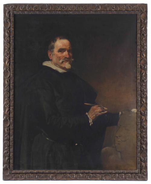 19TH CENTURY SPANISH SCHOOL "PORTRAIT OF THE SCULPTOR JUAN MARTÍNEZ MONTAÑÉS".