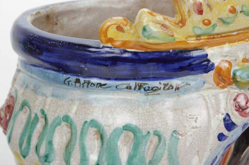 "TESTE DI MORO" ITALIAN POTS OF CALTAGIRONE, MID 20TH CENTU