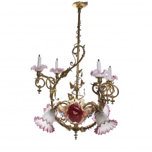 SPANISH CEILING LAMP, 20TH CENTURY.