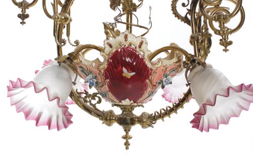 SPANISH CEILING LAMP, 20TH CENTURY.