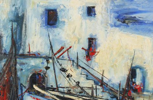 JORDI MERCADÉ FARRÉS (1923-2005). "BARCAS".