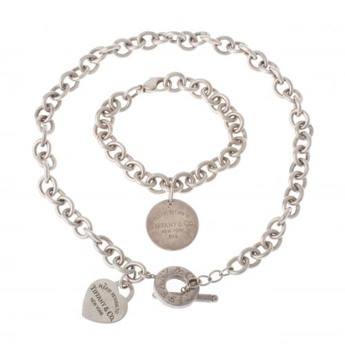 TIFFANY & CO. COLLAR Y PULSERA.