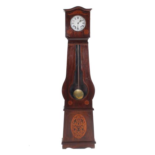 ELIZABETHAN GRANDFATHER CLOCK, MID 19TH CENTURY. 