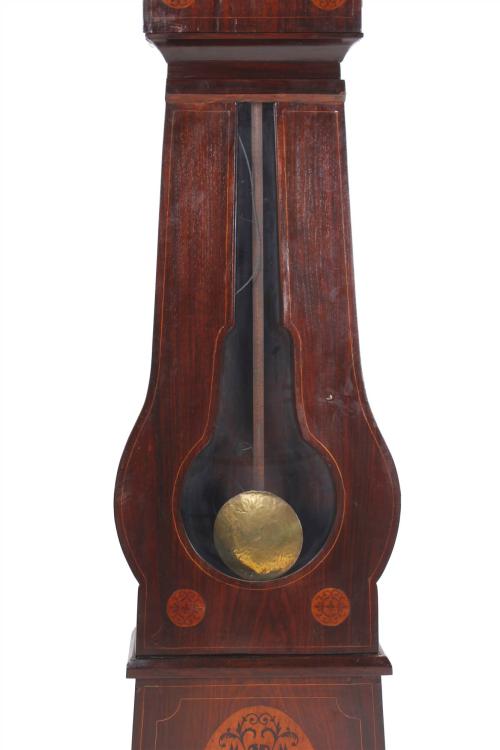 ELIZABETHAN GRANDFATHER CLOCK, MID 19TH CENTURY. 