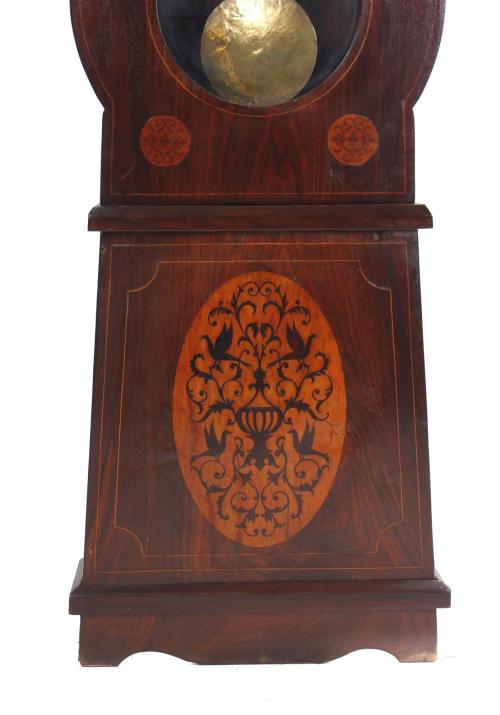 ELIZABETHAN GRANDFATHER CLOCK, MID 19TH CENTURY. 