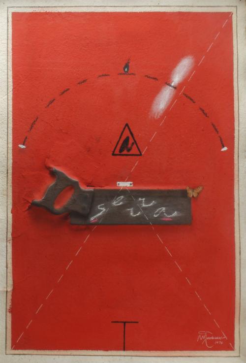 JOAN PERE VILADECANS (1948). "PINTURA SOBRE PAPER, Nº 3", 1976.