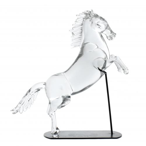 ITALIAN MURANO HORSE SCULPTURE, LAST THIRD 20TH CENTURY.