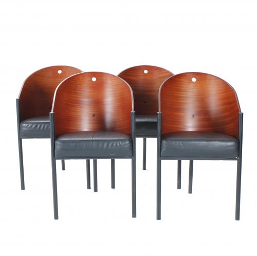 PHILIPPE STARCK (1949). SET OF FOUR DINING ROOM CHAIRS, COSTES MODEL.