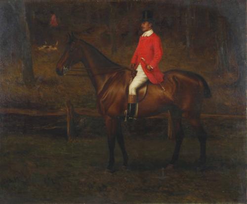 19TH CENTURY ENGLISH SCHOOL "HUNTING RIDER".