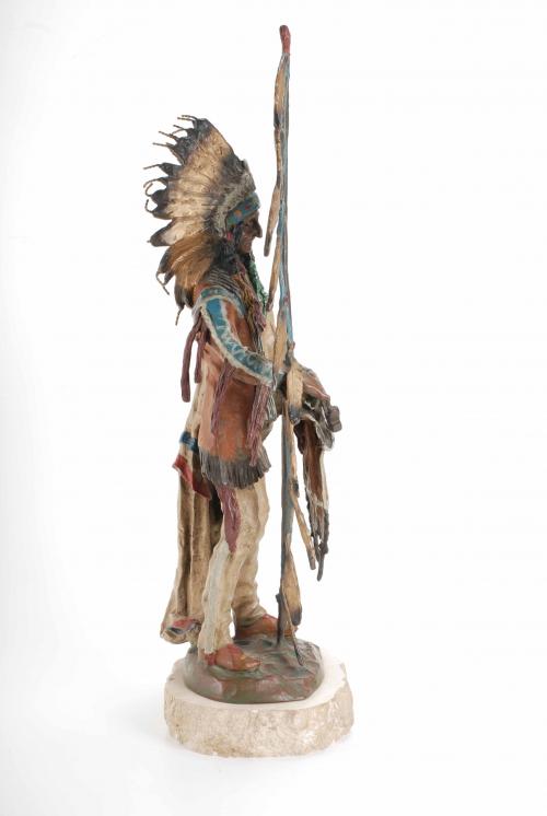 CARL KAUBA (1865-1922). "NATIVE AMERICAN".