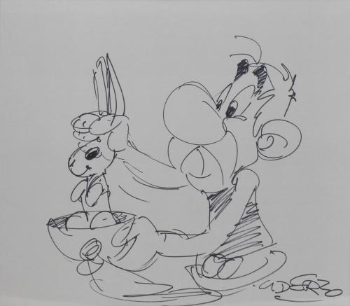 ALBERT UDERZO (1927-2020). "ASTERIX AS A WIZARD".