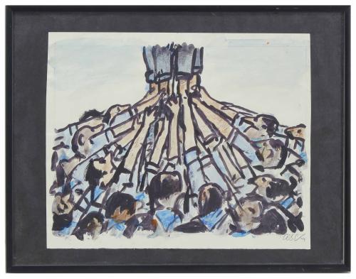 FRANCESC VILA I RUFAS, "CESC" (1927-2006). "CASTELLERS", 19