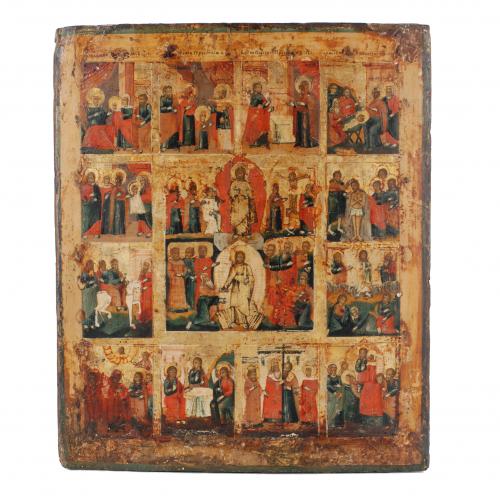 19TH CENTURY RUSSIAN SCHOOL. ICON.