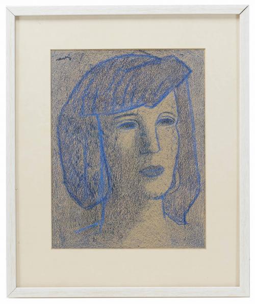 JULI RAMIS (1909-1990). "FEMALE FACE".