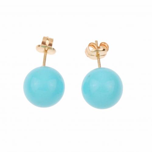 TURQUOISE EARRINGS.