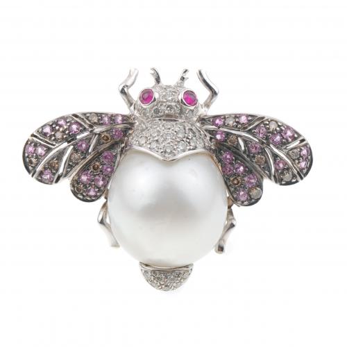 PEARL BEE RING.