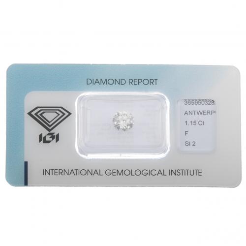 EXCELLENT BRILLIANT CUT DIAMOND. 1.15 CT.