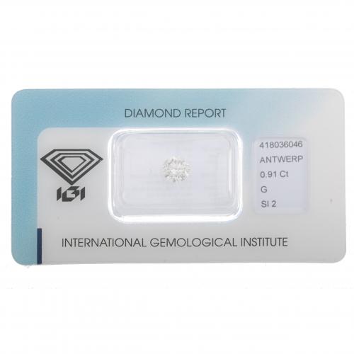 DIAMOND 0.91 CT. EXCELLENT.