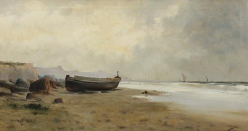 RICARDO MANZANET (1852-1939) "BEACH"