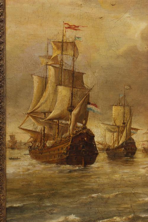 ATTRIBUTED TO DUTCH SCHOOL, EARLY 20TH CENTURY.  "SEASCAPE".