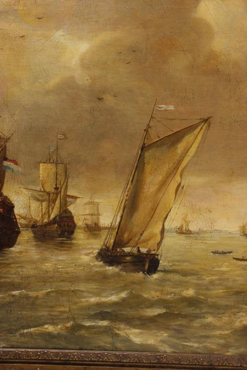 ATTRIBUTED TO DUTCH SCHOOL, EARLY 20TH CENTURY.  "SEASCAPE".