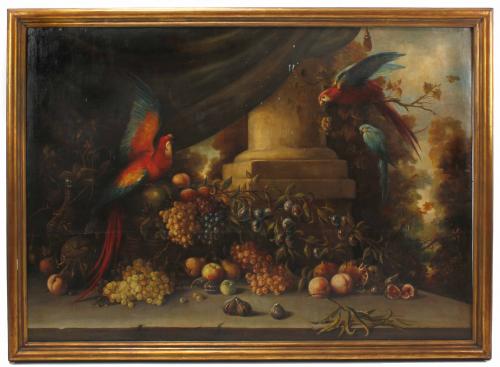 ATTRIBUTED TO M. NAVARRO (20TH CENTURY). "STILL LIFE WITH P