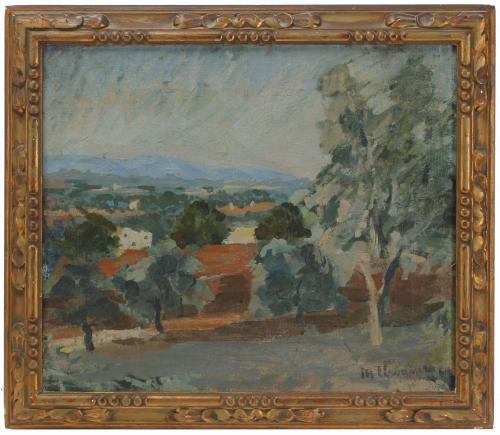 MARIÀ LLAVANERA MIRALLES (1890-1927) "LANDSCAPE IN EMPORDÀ".