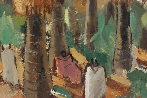 ALFRED FIGUERAS (1900-1980). "ALGERIAN PALMS".