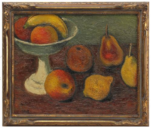 MIQUEL VILLÀ BASSOLS (1901-1988). "BODEGÓN DE FRUTA". 