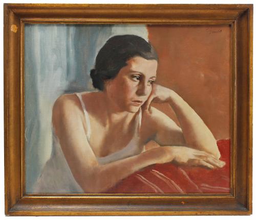 ALFREDO SISQUELLA ORIOL (1900-1964). "FIGURA (RETRATO DE AN