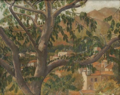 JOSEP OBIOLS PALAU (1894-1967). "LANDSCAPE", 1927.