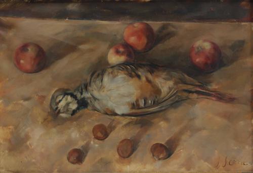 JOAN SERRA MELGOSA (1899-1970) "STILL LIFE WITH A PARTRIDGE".