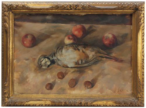 JOAN SERRA MELGOSA (1899-1970) "STILL LIFE WITH A PARTRIDGE