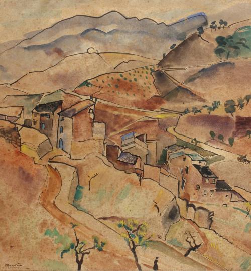 PERE / PIERRE DAURA (1896-1976). "LANDSCAPE". 