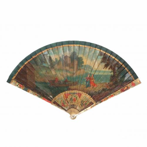 FRENCH LOUIS XVI FAN, LAST THIRD 18TH CENTURY.