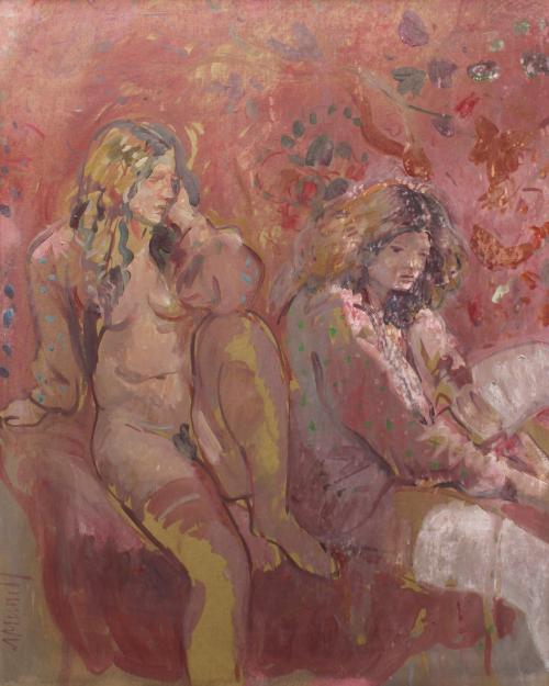 ANTONI MUNILL (1939-1977). "DOS JÓVENES", 1975.