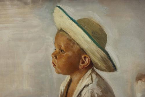 JOSEP OBIOLS PALAU (1894-1967). “THE FISHERBOY".