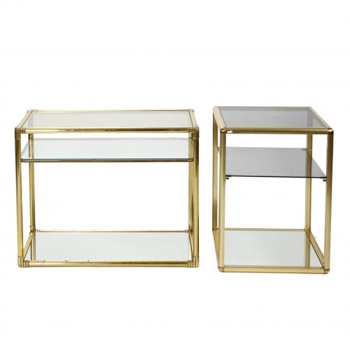 TWO SPANISH SIDE TABLES, LAST THIRD 20TH CENTURY.