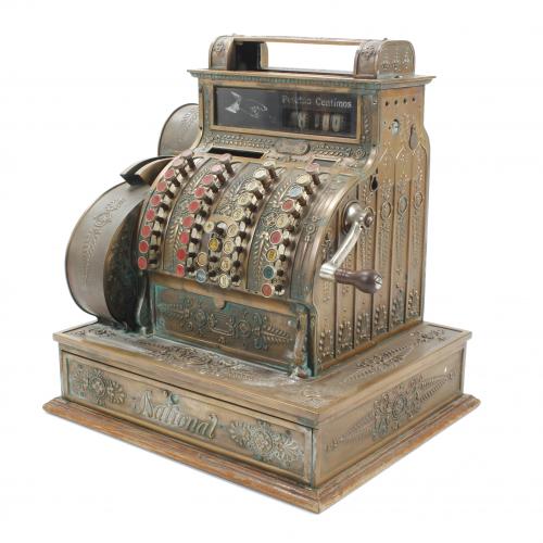 NATIONAL CASH REGISTER MACHINE, LATE 19TH CENTURY.