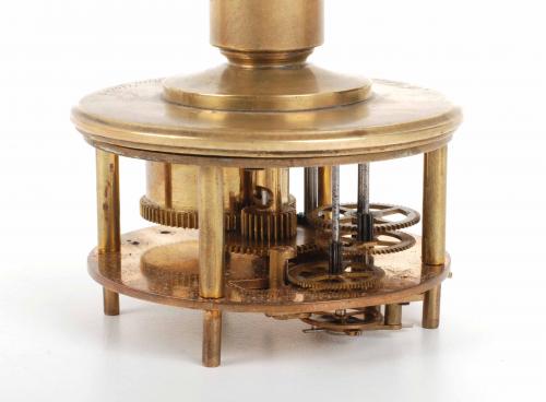 TABLE CLOCK WITH A GLOBE, PROBABLY BRAZILIAN, LATE 19TH CEN