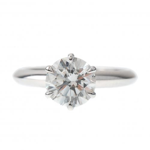 TIFFANY SOLITAIRE RING.