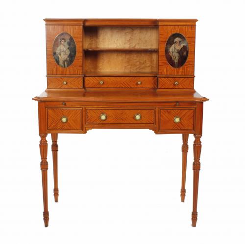 "BONHEUR DU JOUR", SPANISH LOUIS XVI STYLE DESK, MID 20TH C