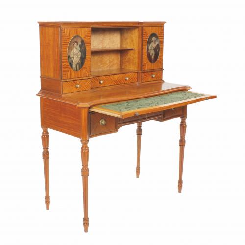 "BONHEUR DU JOUR", SPANISH LOUIS XVI STYLE DESK, MID 20TH C