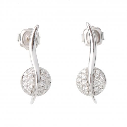 DIAMONDS PAVÉ EARRINGS.